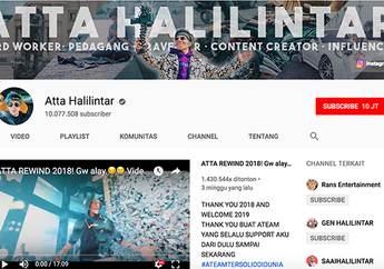 Udah Tahu Belum, Youtuber Indonesia Ini Capai 10 Juta Subscriber!