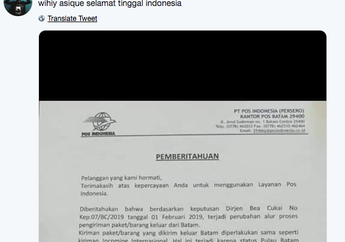 Viral di Twitter Kirim Paket Dari Pulau Batam Sama dengan Impor!