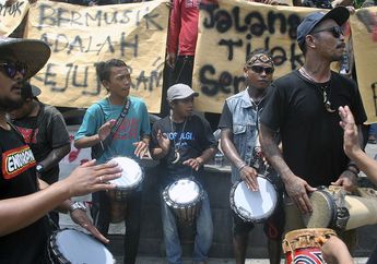 Tolak RUU Permusikan, Sejumlah Musisi Gelar Unjuk Rasa di Berbagai Daerah. Lihat Foto Aksi Mereka!
