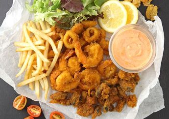 Resep Fried Seafood Platter Renyah Ala Resto Bisa Kita Buat Sendiri Di Rumah