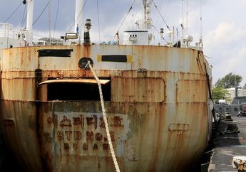 Wow, Kapal Rampok Ikan Dunia Ini Akhirnya Tertangkap di Indonesia