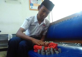 Kisah Duta yang Bayar Uang Sekolah dengan Uang Receh Sebesar Rp 1Juta Hasil Menabung