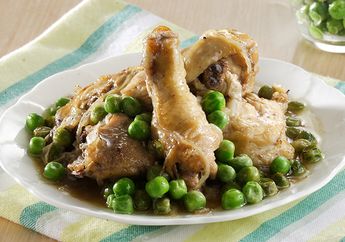 Resep Tumis Ayam Kacang Polong Enak, Cocok Disantap Meski Hanya Dengan Nasi Hangat