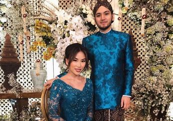 Anggunnya Gaya Kezia Toemion Kenakan Kebaya Modern Saat Menikah dengan Cucu Soeharto Aditya Trihatmanto
