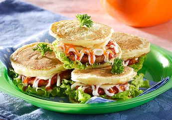 Resep Burger Mini Pancake Yang Sederhana Dan Imut Ini Pasti Habis Disantap Si Kecil
