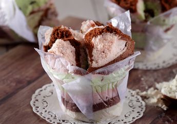 Resep Bolu Kukus Pelangi Sederhana yang Punya Rasa Unik dari Biasanya