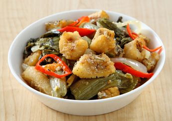 Resep Ikan Masak Sawi Asin Sederhana Cocok Jadi Lauk Makan Siang Lezat