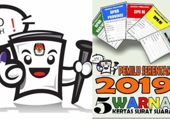 Pemilu 2019: Kenali Perbedaan 5 Kertas Surat Suara dari Warnanya, Jangan sampai Salah!