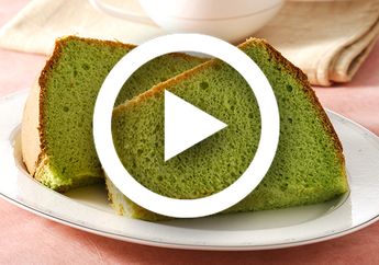 (Video) Lembutnya Resep Chiffon Tape Pandan, Pas Jadi Teman Minum Teh