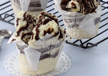 Menu Takjil Buka Puasa Untuk Dijual, Bolu Kukus Merekah Zebra Ini Menarik Perhatian