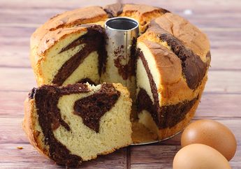 Menu Takjil Buka Puasa Hemat, Resep Chiffon Cake Tape Marble Ini Boleh Dicoba