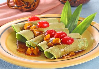 Resep Pancake Gulung Pandan Saus Gula Merah Lembut, Nikmatnya Sarapan Kekinian