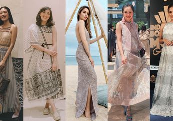 Cinta Laura Hingga Beby Tsabina Tampil Elegan & Mewah Pakai Dress Karya Sapto Djojokartiko!