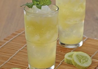 Minuman Buka Puasa Sehat, Segarnya Jus Melon Ketimun Nata De Coco Terus Terbayang Di Lidah