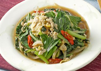 Menu Buka Puasa Praktis, Cah Caisim Telur Ini Cukup 30 Menit Membuatnya