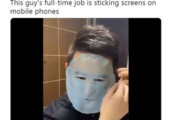 Viral! Video Pria Pakai Sheet Mask Dengan Sangat Rapi, Warganet Dibuat Takjub: 'Liat Ini Ngerasa Gagal Jadi Cewek'