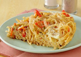 Menu Sahur Praktis Tanpa Nasi, Spageti Telur Oriental Ini Solusi Utamanya