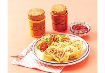 Jadi Menu Sarapan Enak, Ini dia Resep Telur Gulung Kornet Keju Lezat