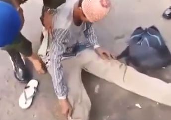 Akting Tak Punya Kaki, Pengemis Ini Malu Rahasianya Terbongkar Saat di Razia TNI dan PM
