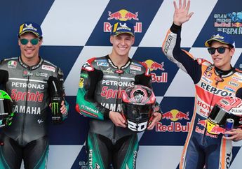 Marc Marquez Dipecundangi Duet Petronas Yamaha, Ini Komentar Rossi