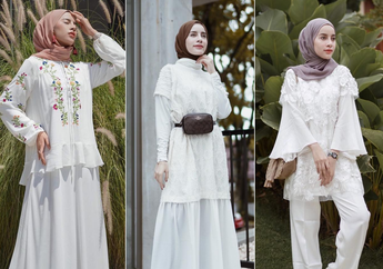 5 Outfit Serba Putih Selama Bulan Puasa Biar Lebih Santun & Anggun!