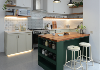 Bikin Ngiler, Begini Paduan Eksperimen Gaya Industrial, Rustic Sekaligus Gaya America di Dapur!