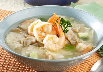 Menu Sahur Praktis Sehat yang Gurih Menghangatkan, Sup Udang Kembang Tahu Ini Jawabannya