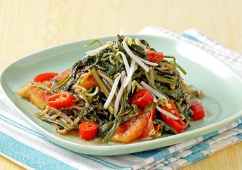 Menu Buka Puasa Praktis, Oseng Kangkung Taoge Nikmat Disantap dengan Nasi Hangat