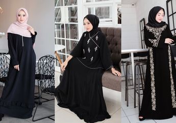3 Pilihan Gamis Hitam yang Santun & Elegan Buat Dipakai Selama Ramadan