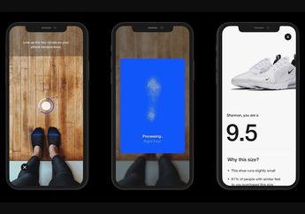 Aplikasi Nike Bawa Fitur Augmented Reality, Ukur Sepatu Lebih Akurat