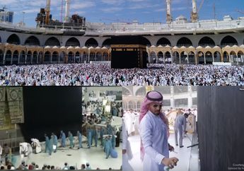 Intip Sibuknya Proses Pembersihan Masjidil Haram, Perlu 2700 Pekerja Selama 24 Jam Non Stop!