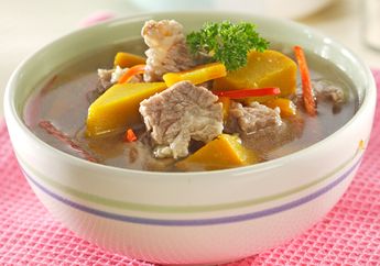 Menu Buka Puasa dan Sahur Sederhana, Sup Daging Labu Kuning Ini Spontan Bikin Kenyang