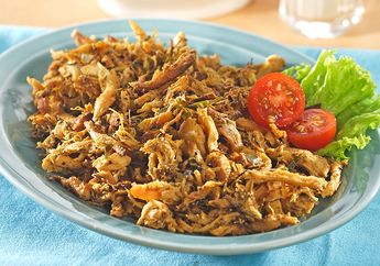 Menu Buka Puasa Enak, Sedapnya Serundang Pedas Ayam Suwir Terasa hingga Suapan Terakhir