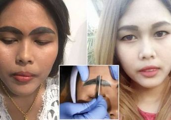 Gagal Cantik, Tato Alis Wanita Ini Tak Berhasil Hingga Membuat Bentuk Alisnya Menyerupai Bulan Sabit