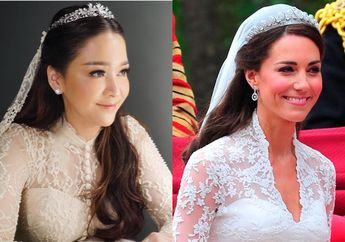 Lihat Gaya Kembar Maia Estianty dan Kate Middleton dengan Dress Mirip, Siap Favoritmu?
