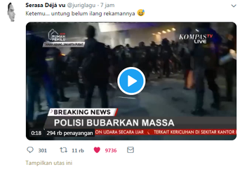 Viral Suara Juru Kamera Kompas TV Terekam Saat Meliput Live Aksi Demo di Bawaslu Ini Berhasil Bikin Netizen Ngakak!