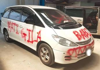 Mobil Keluarga Jadi Korban Corat-Coret, Bukan Gegara Demo 22 Mei Loh