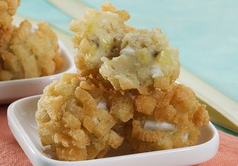 Resep Gorengan Buka Puasa Enak, Renyahnya Bola Pisang Kelapa Muda Terasa dalam Satu Gigitan