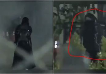 Sempat Dekati Barikade Polisi Seorang Diri, Wanita Misterius Bercadar Berhasil Dipukul Mundur Dengan Dihujani Gas Air Mata