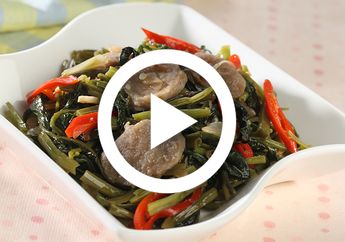 (Video) Resep Sahur Praktis: Kangkung Tumis Bakso yang Bikinnya Cuma 10 Menit Saja