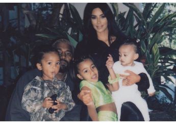 Miliki 4 Buah Hati, Kim Kardashian dan Kanye West Habiskan Rp 18 Triliun per Tahun untuk Gaji Baby Sitter!