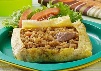 Resep Nasi Goreng Bungkus Telur Enak, Sarapan yang Tampil Unik dan Cantik