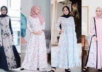 Feminin di Hari Lebaran Pakai 4 Model Floral Dress Manis untuk Hijaber