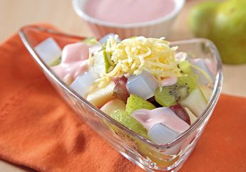 Resep Salad Nata De Coco Sederhana Nan Praktis untuk Dessert Manis nan Creamy