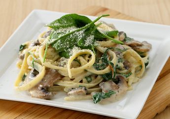Resep Creamy Mushroom Spinach Fettucini Enak Ini Wajib Masuk Daftar Menu Sarapan Besok