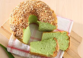 Resep Chiffon Pandan Tabur Keju Enak, Kenikmatannya Sayang Jika Dilewatkan