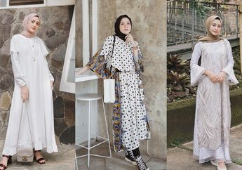 Kembali Suci, Pakai 5 Model Dress Putih Anti Mainstream Ini Saat Lebaran!