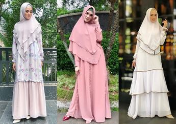 5 Referensi Gaya Hijab dengan Gamis Syar'i ala Mulan Jameela, Stylish untuk Momen Lebaran!