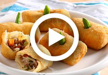 (Video) Resep Risoles Daging Sayuran, Pasti Jadi Rebutan Keluarga!