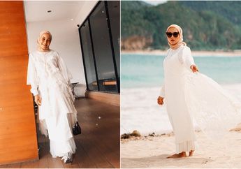 Lebih Anggun & Santun Pakai Dress Putih ala Selebgram Hijab Ini!